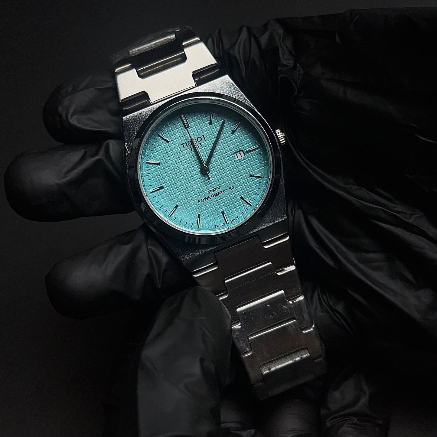 TISSOT PRX TIFFANY dial with silver chain