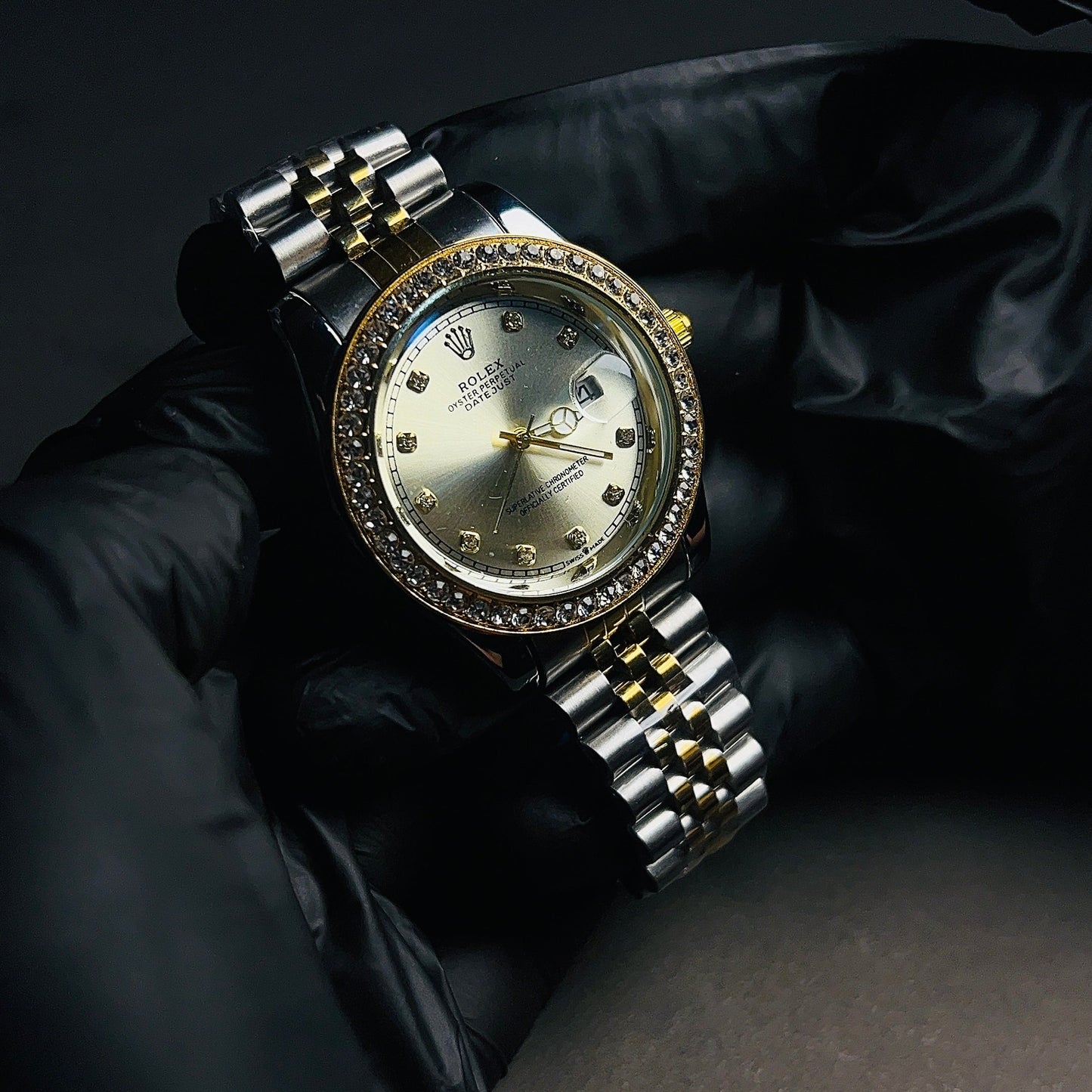 Rolex Oyster Perpetual Datejust - gold Dial two tone