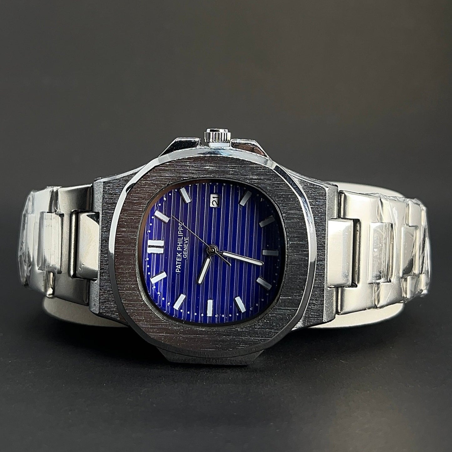 Patek Philippe Geneve with blue dial with date