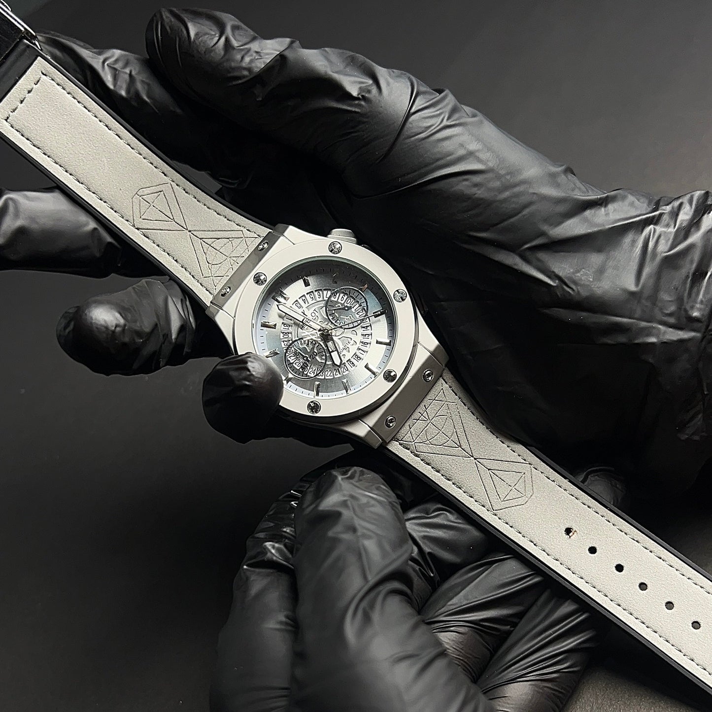 Hublot Geneve - white strap watch