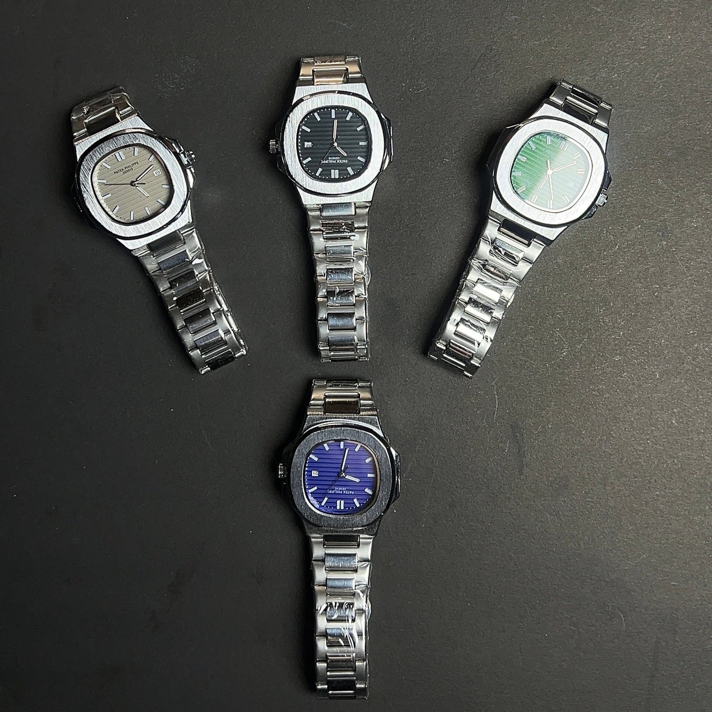 Patek Philippe Geneve with green dial with date