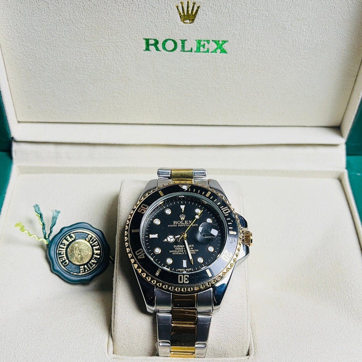 Rolex Submariner Black Dial Two-Tone Gold with Date