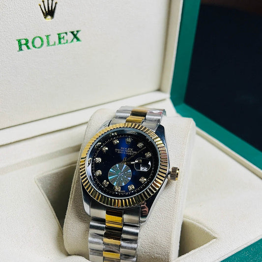 Rolex Oyster Perpetual Datejust - Blue Dial two tone