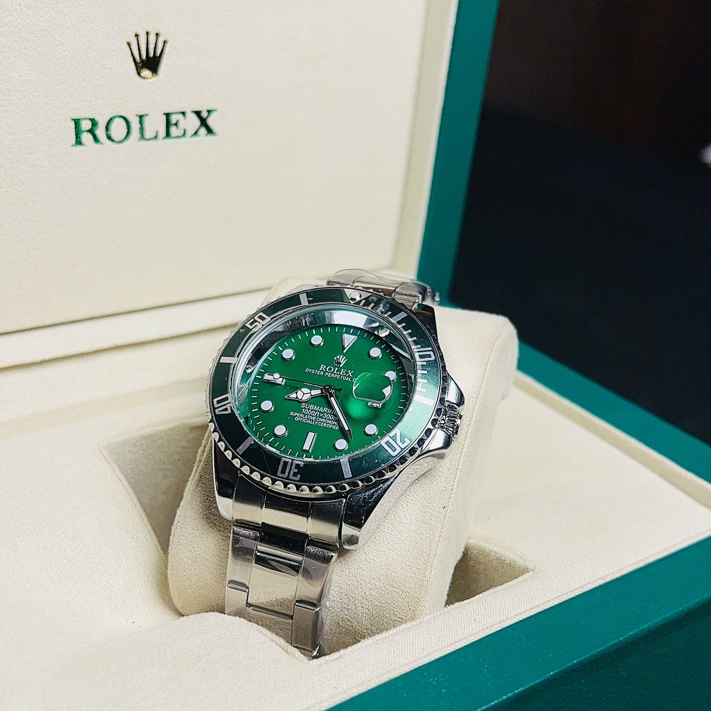 Rolex Submariner Green Dial with Date