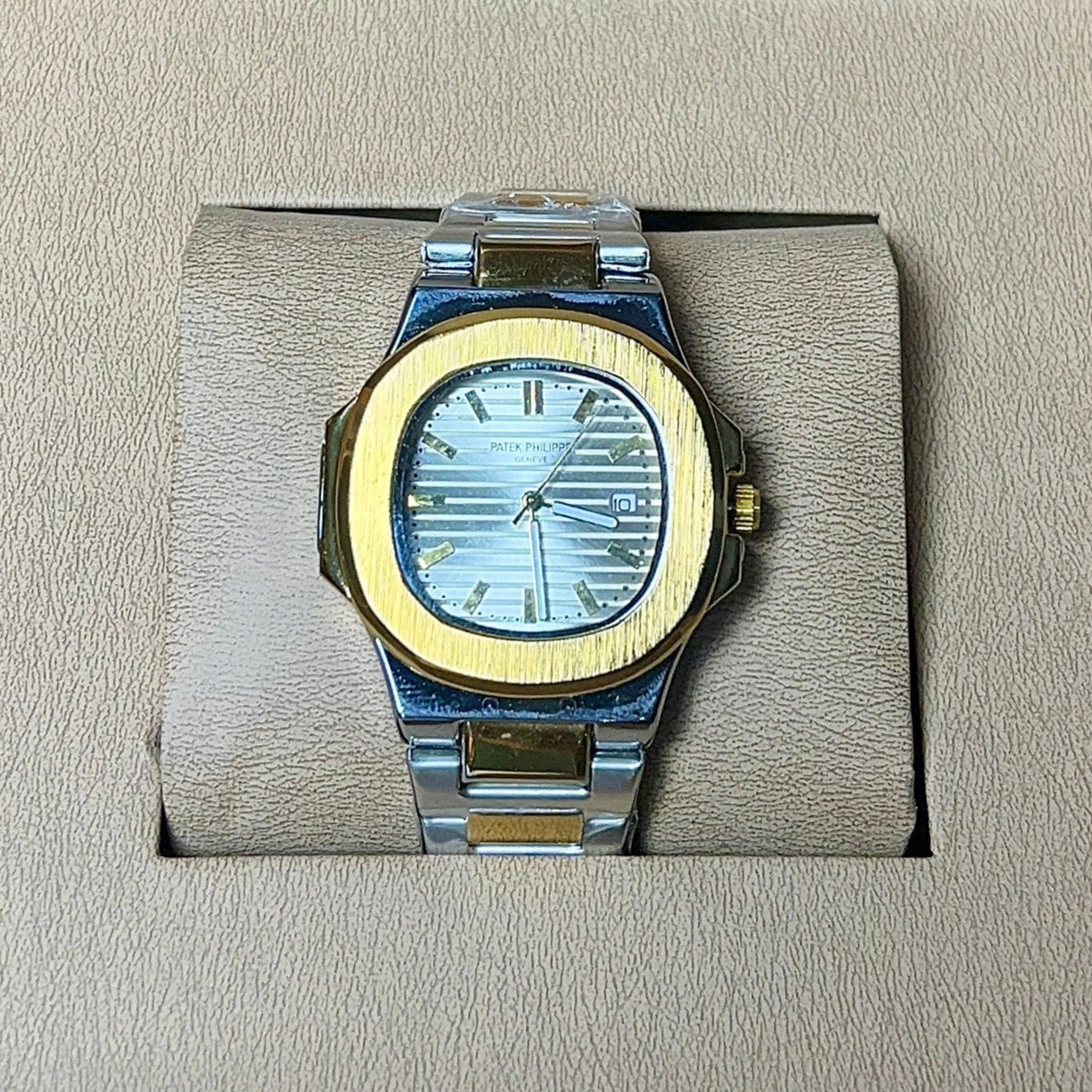 Patek Philippe Geneve twotone with white dial with date