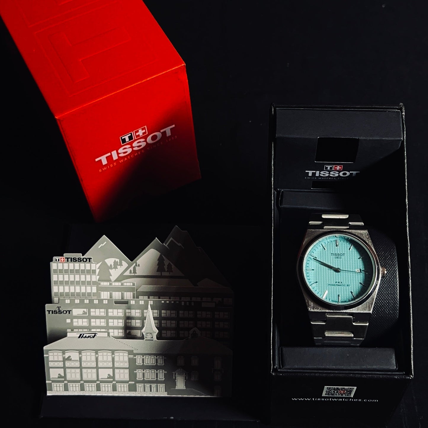 TISSOT PRX TIFFANY dial with silver chain
