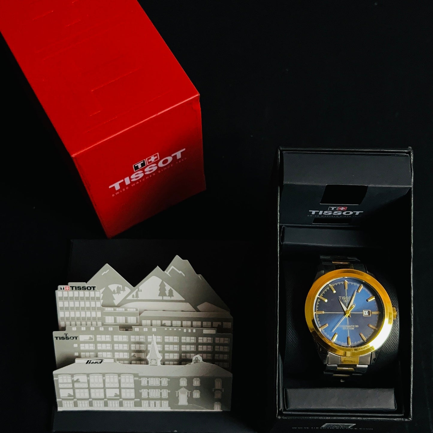 TISSOT gentleman prx blue dial two tone