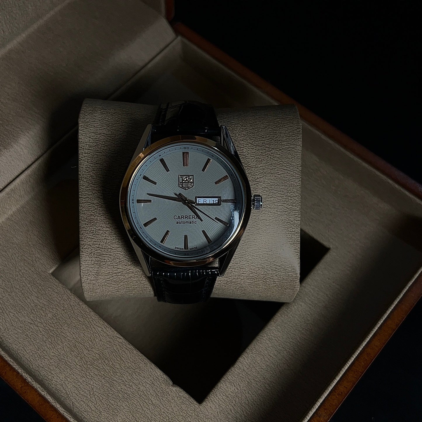 Tag Heuer Gray Dial with day and date