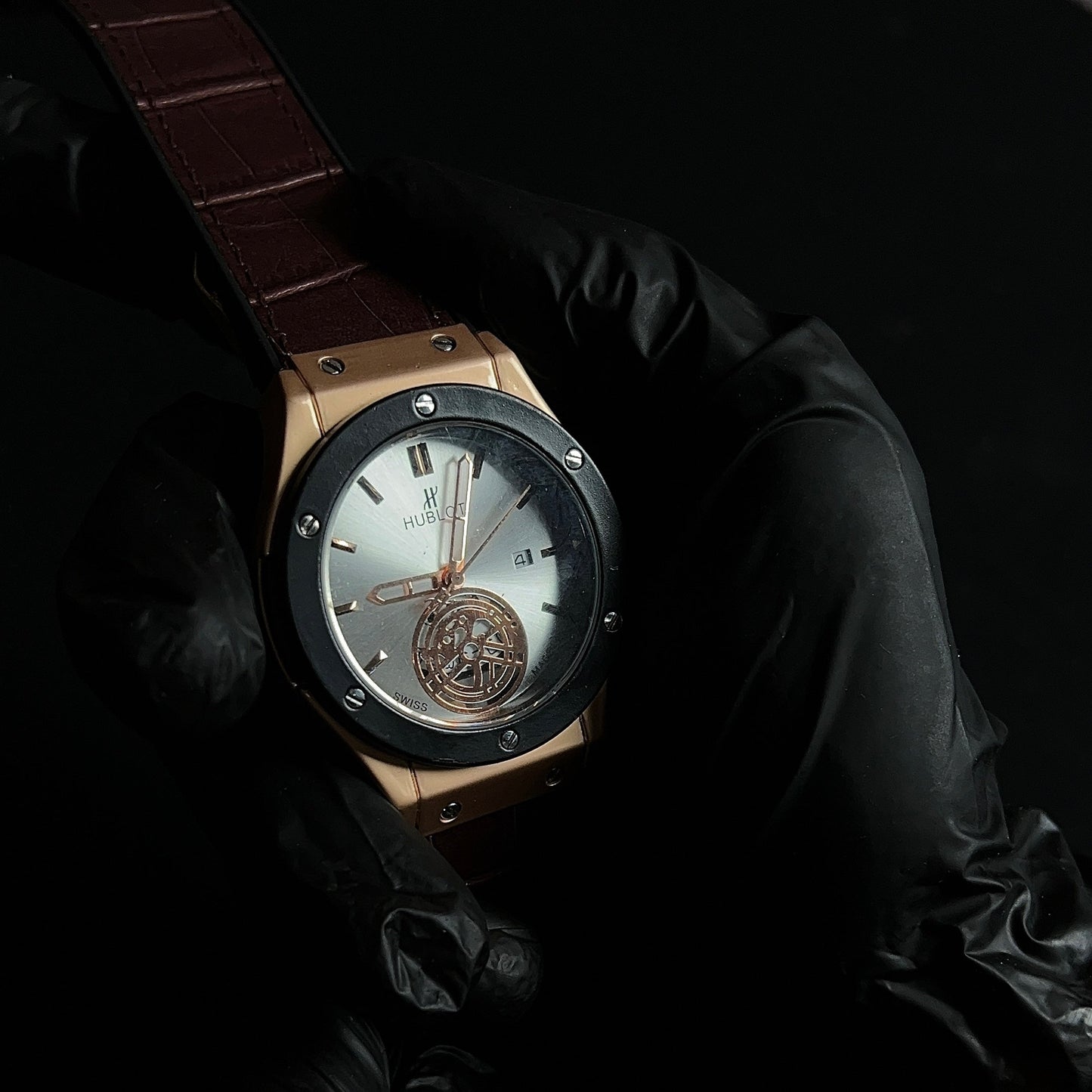 Hublot Geneve - white dial watch
