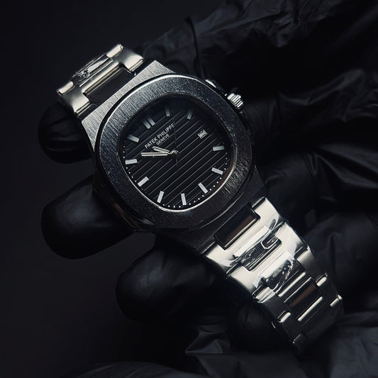 Patek Philippe Geneve with black dial with date