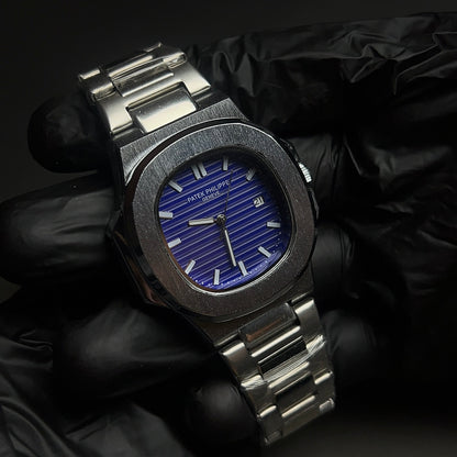 Patek Philippe Geneve with blue dial with date