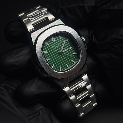 Patek Philippe Geneve with green dial with date