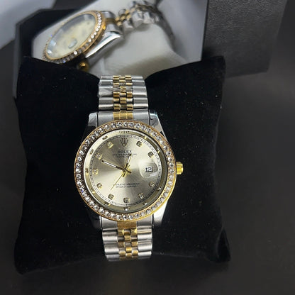 Rolex Oyster Perpetual Datejust - gold Dial two tone