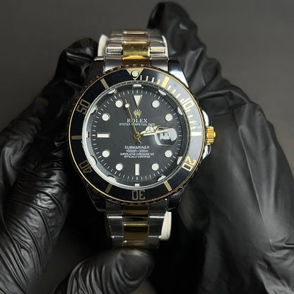 Rolex Submariner Black Dial Two-Tone Gold with Date