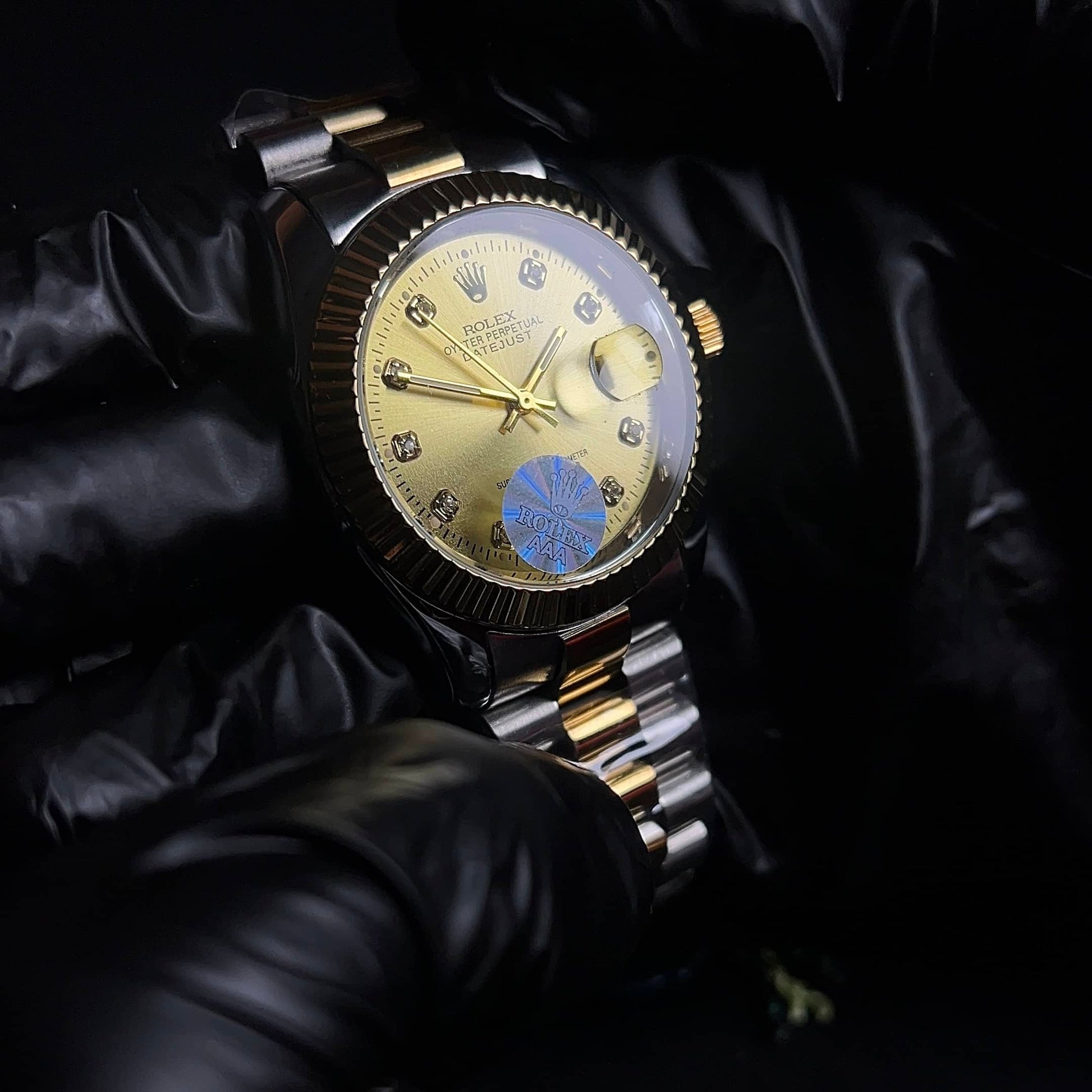Rolex Oyster Perpetual Datejust - Golden Dial two tone