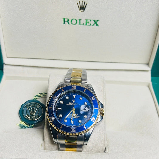 Rolex Submariner Blue Dial Two-Tone Gold with Date