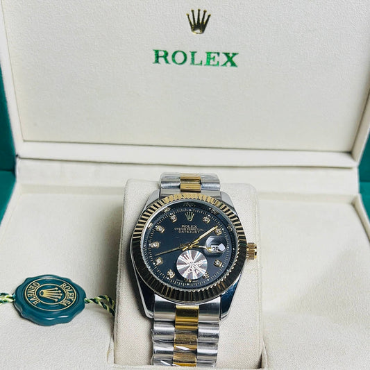 Rolex Oyster Perpetual Datejust - Black Dial two tone