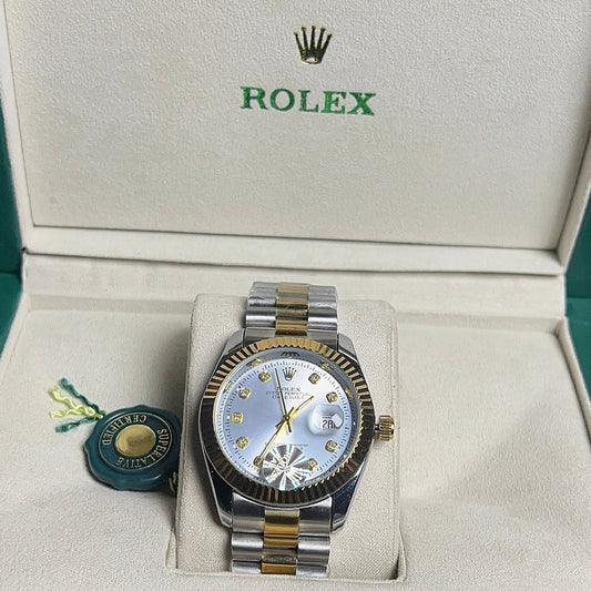 Rolex Oyster Perpetual Datejust - White Dial two tone