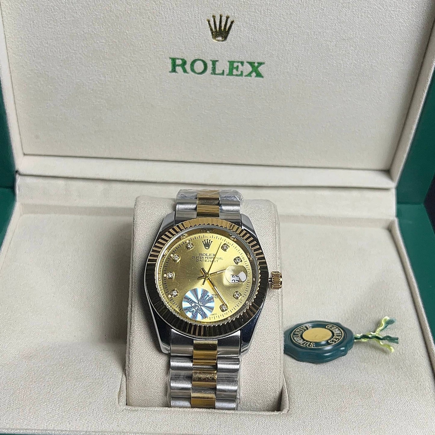 Rolex Oyster Perpetual Datejust - Golden Dial two tone