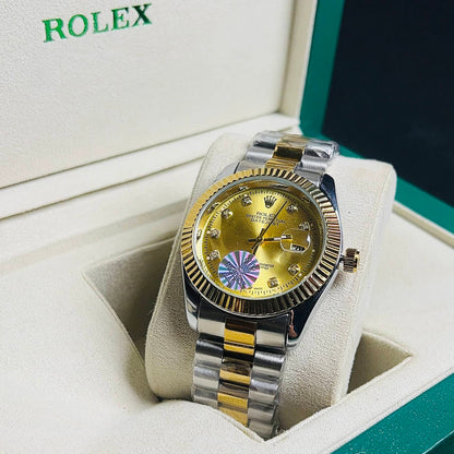 Rolex Oyster Perpetual Datejust - Golden Dial two tone