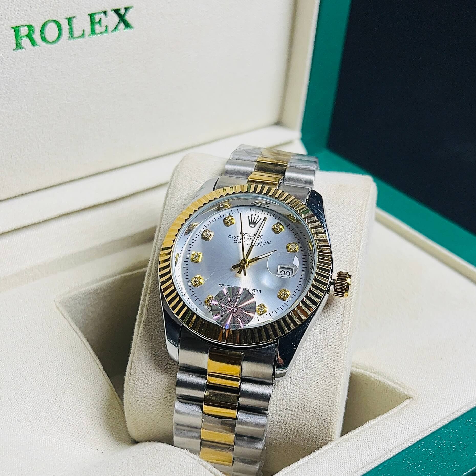 Rolex Oyster Perpetual Datejust - White Dial two tone