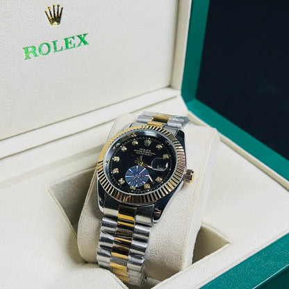 Rolex Oyster Perpetual Datejust - Black Dial two tone