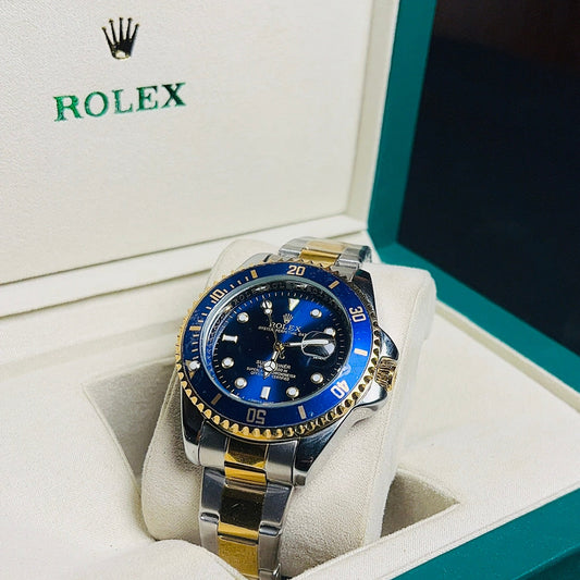 Rolex Submariner Blue Dial Two-Tone Gold with Date