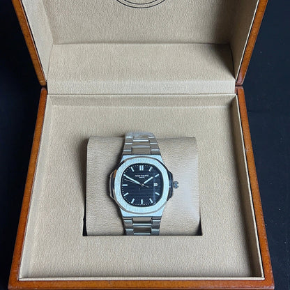 Patek Philippe Geneve with black dial with date
