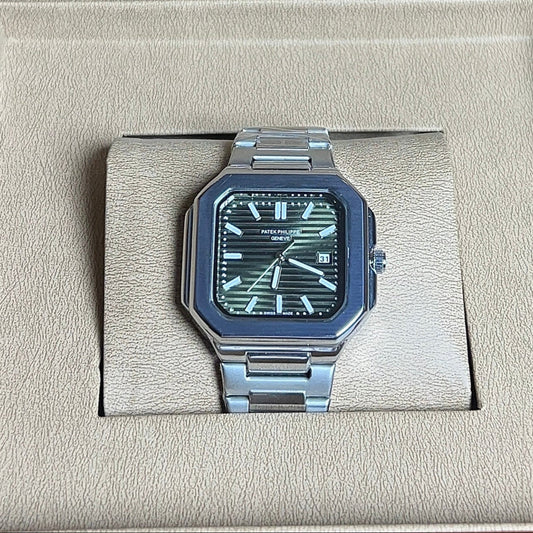 Patek Philippe Cubitus with green dial with date