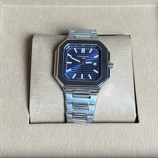 Patek Philippe Cubitus with blue dial with date