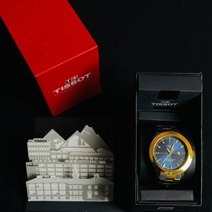 TISSOT gentleman prx blue dial two tone