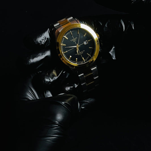 TISSOT gentleman prx black dial two tone