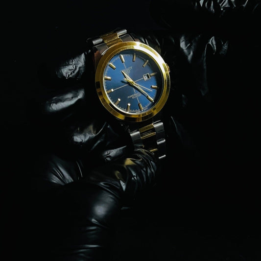 TISSOT gentleman prx blue dial two tone