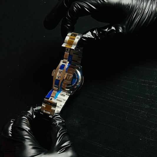 TISSOT gentleman prx blue dial two tone