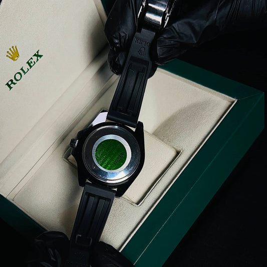 Rolex Yacht-Master Black Silicone Strap