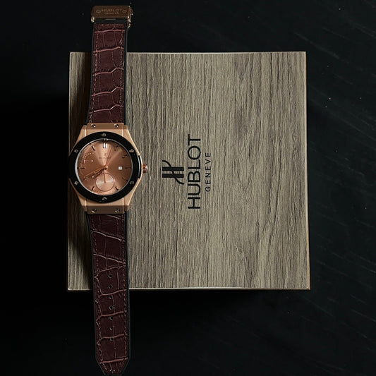 Hublot Geneve - copper dial watch