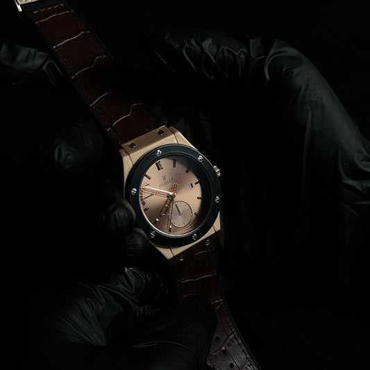 Hublot Geneve - copper dial watch