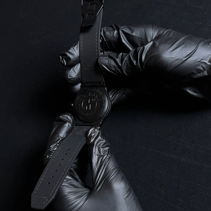 Hublot Geneve Matte Black Dial Watch