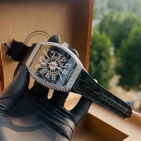 Franck Muller Iced Black & Silver Watch