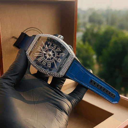 Franck Muller Iced Blue & Silver Watch
