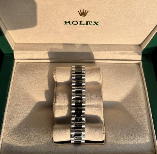 Rolex Ladies Datejust - White Dial two tone Black